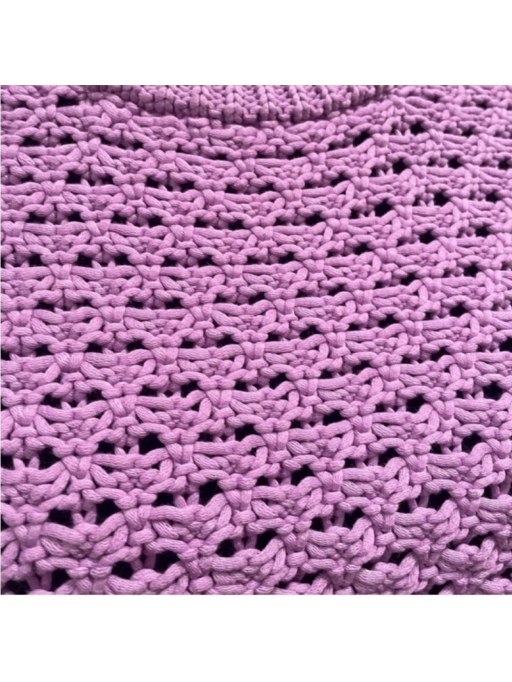 Selected Femme NWT chunky shortsleeved knit weave violet sweater extra large - Picture 10 of 14